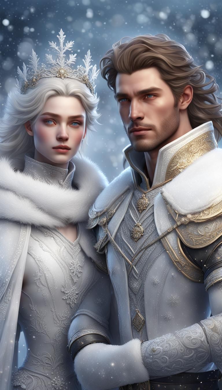 Celestial Winter Prince and Snow Princess Stand Firm Togethe...