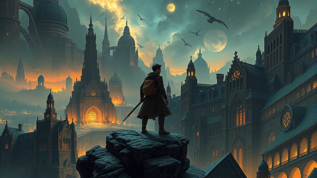 Time Traveler at the Edge of Time: Comic Book Art