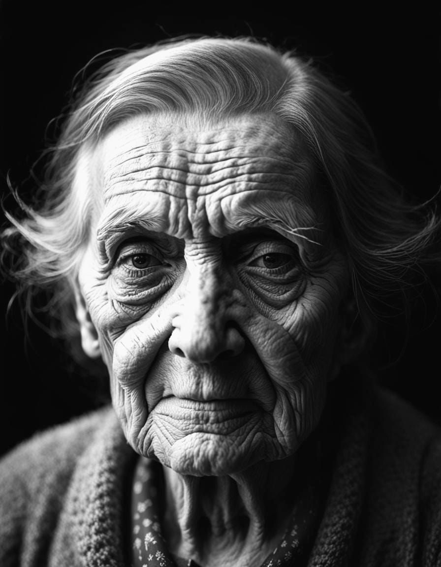 Timeless Beauty in Monochromatic Studio Portraiture