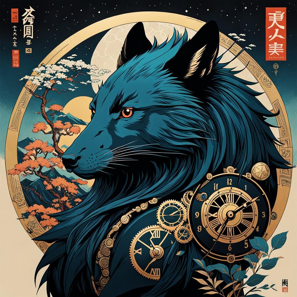 Elements, Ukiyo-e, Clockpunk, Killian Eng, Mammals