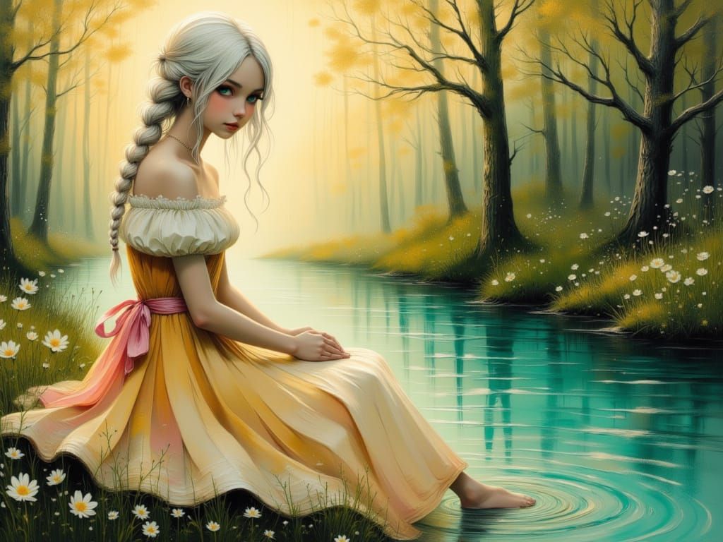 Ethereal Spring Sunset by Turquoise River