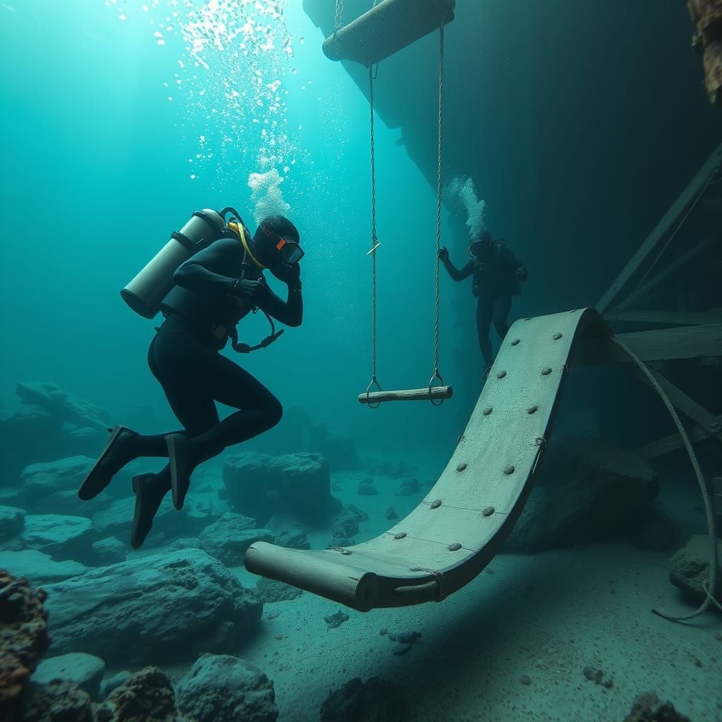News Broadcast, 5000 year old playground, ancient playground...