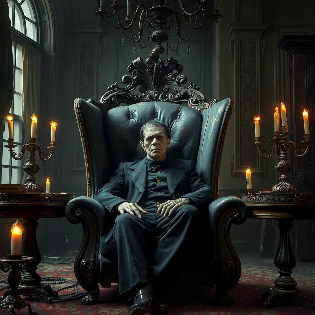 Frankenstein's Monster in Haunted Mansion, Dark Biomechanica...