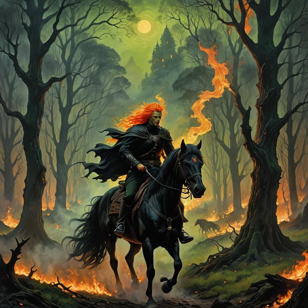 Big Dummy Riding a Horse