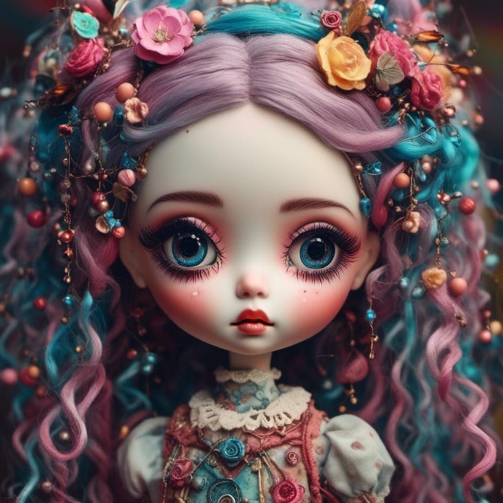 Dreamlike Doll in Surrealist Odyssey