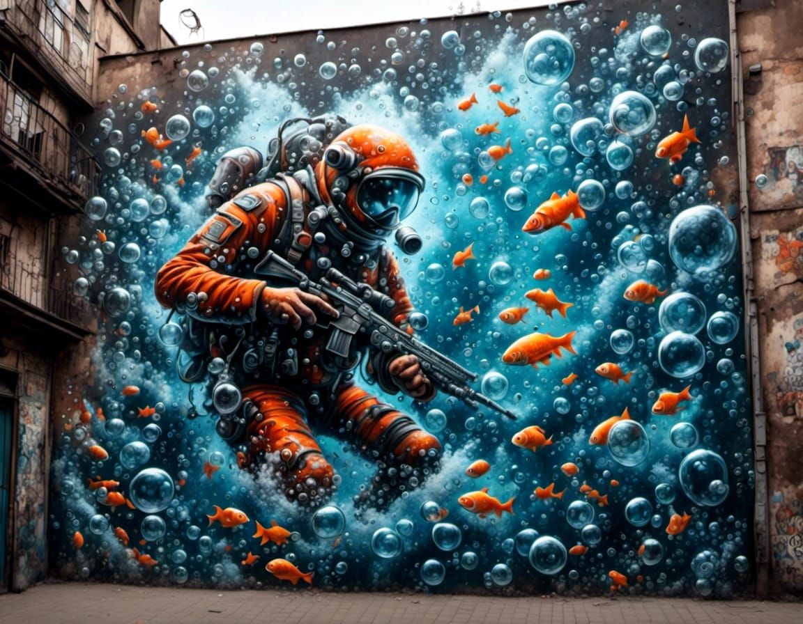 Surreal Popstar in Trompe l'Oeil Style