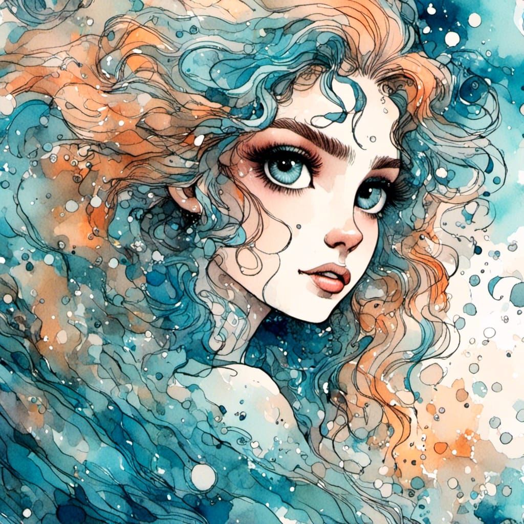 a beautiful mermaid