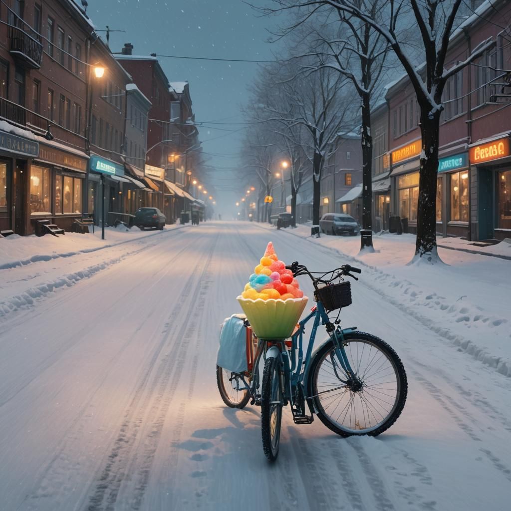Bicycle Joyride in Winter Wonderland Sweden