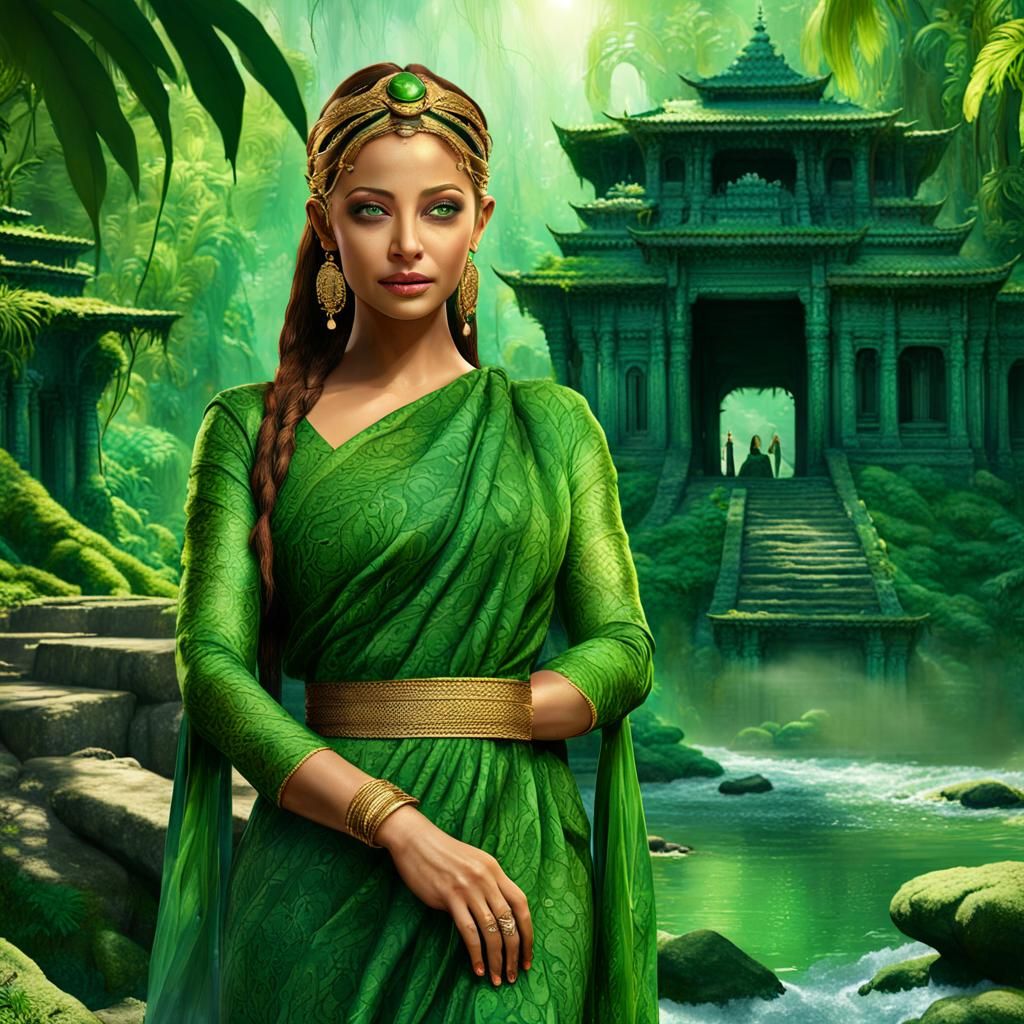 Mysterious Snake Princess in Ancient Jungle Temple