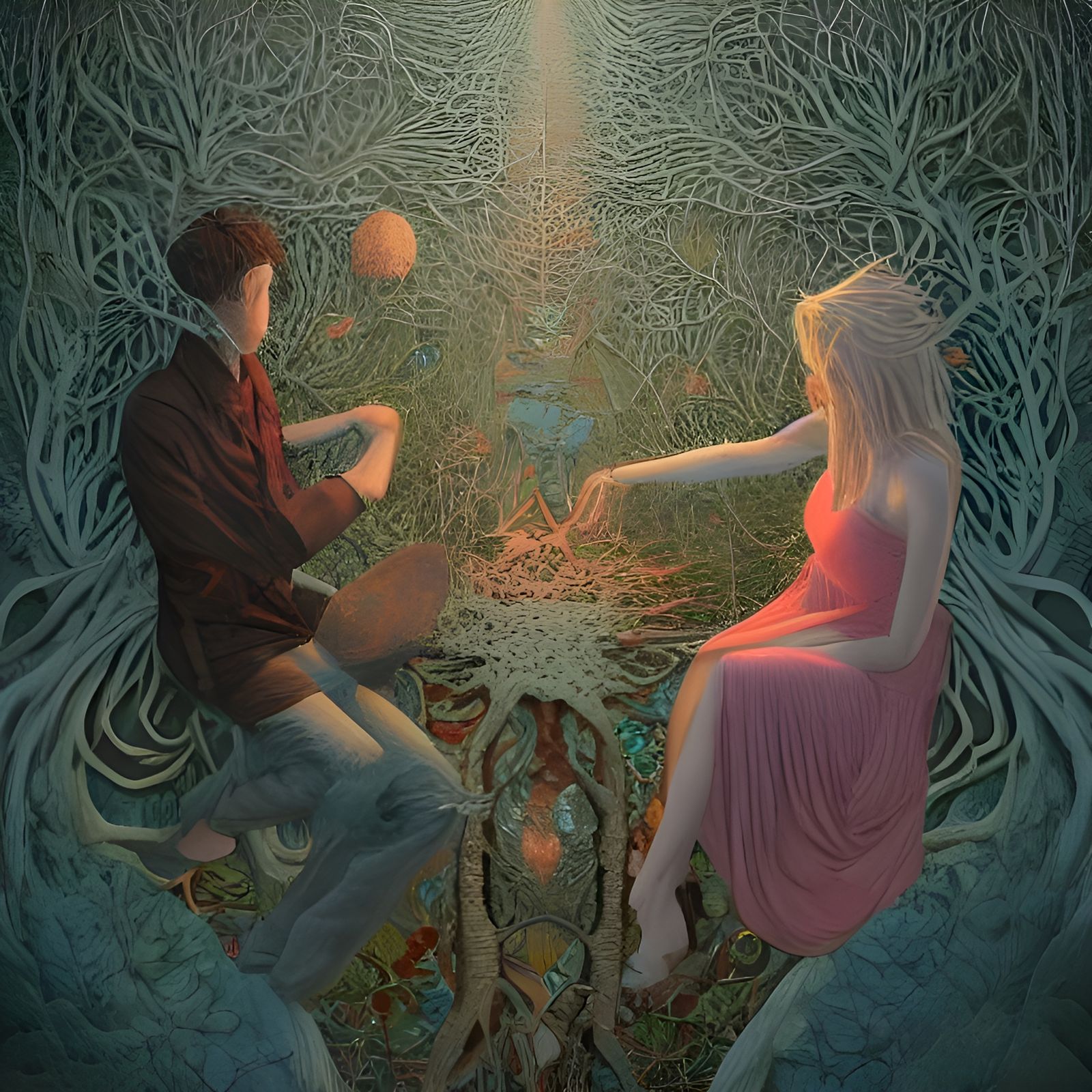 Weightless Wonderlands in Vibrant, Intricate Scenes