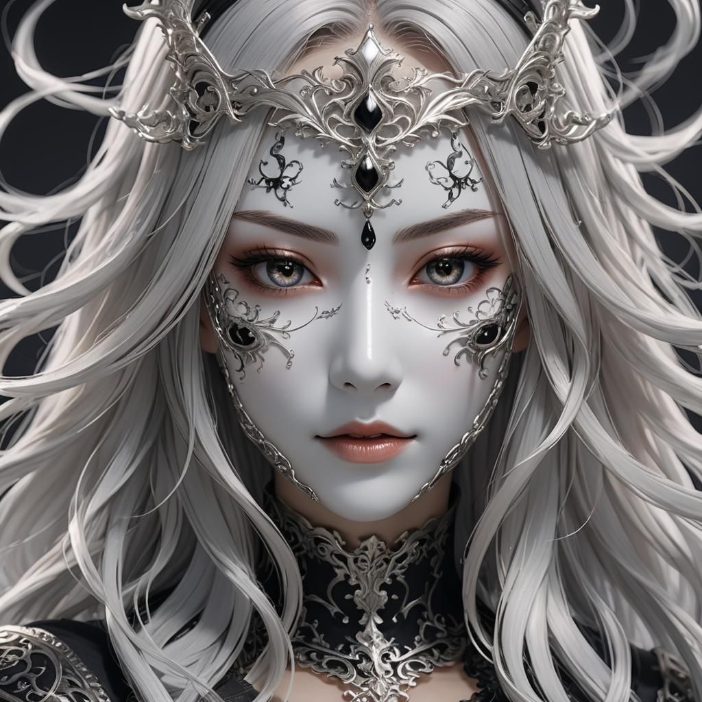 Ethereal Princess in Dark Anime Aesthetic