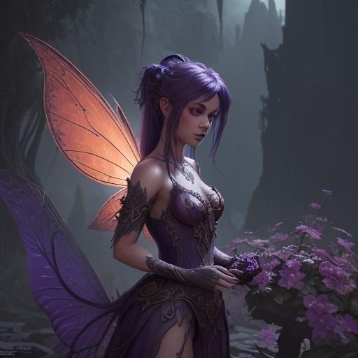 Enchanting Fairy in Vibrant Dreamscapes