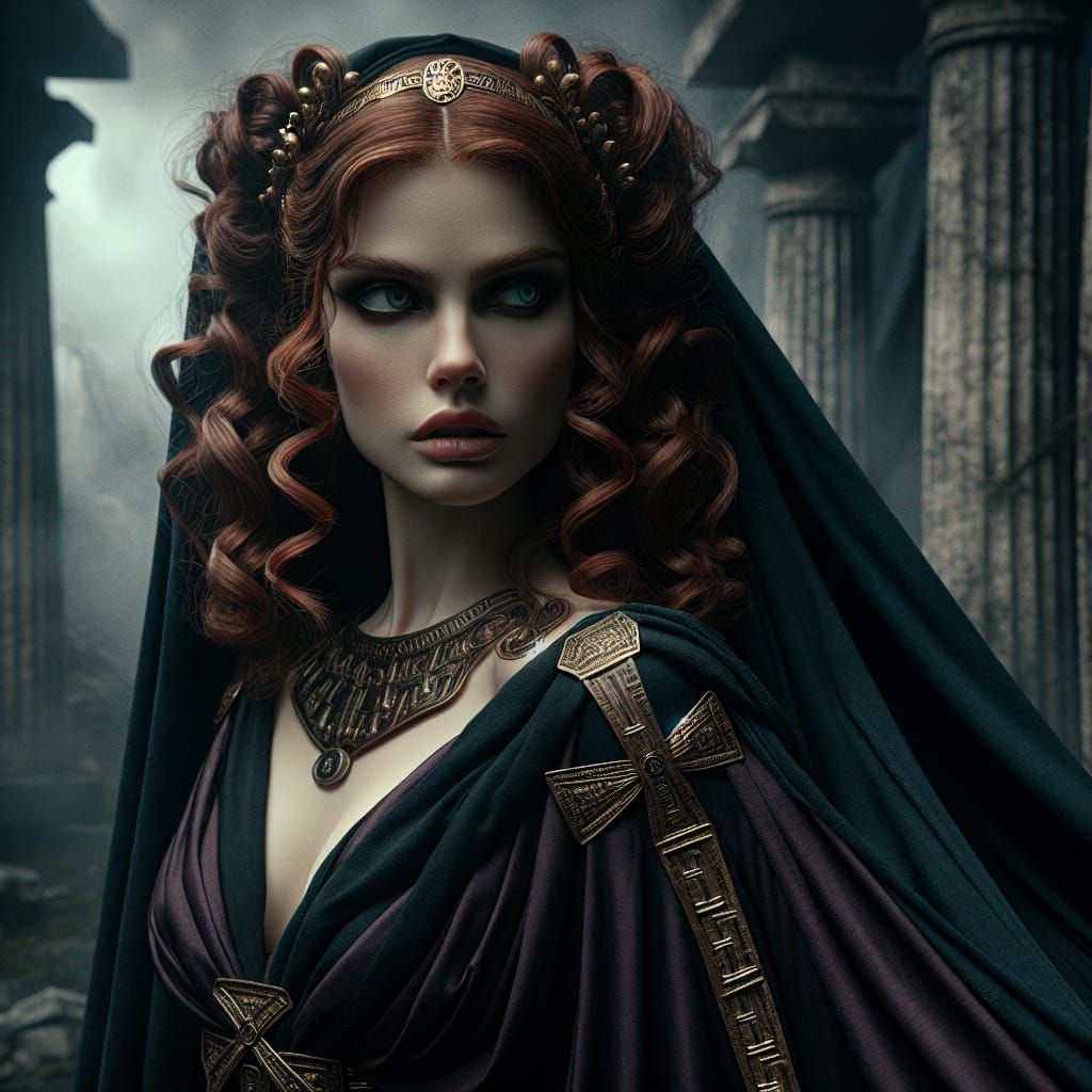 Etruscan Death Goddess Leinth in Ancient Underworld Glory