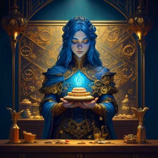 Surreal Cake Concept Art in Vivid Colors