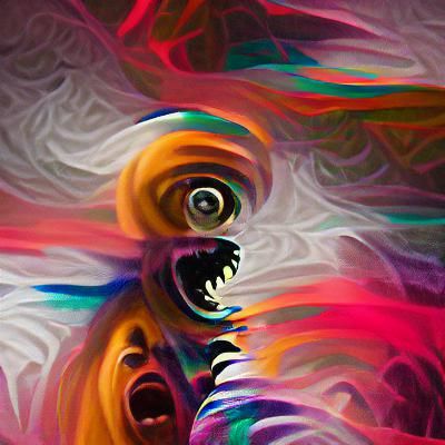 Ominous, Futuristic Cityscape at Night, in Dark Cyberpunk St...