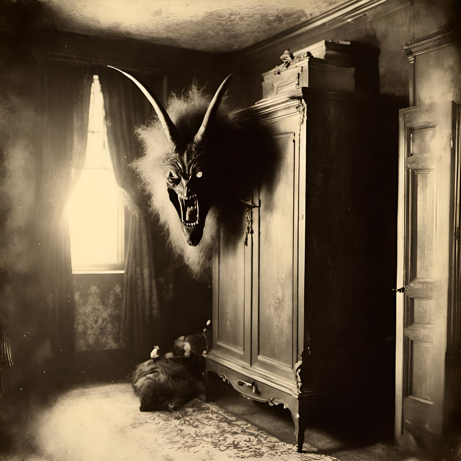 Satanic Beast Hides in Creepy Victorian Closet
