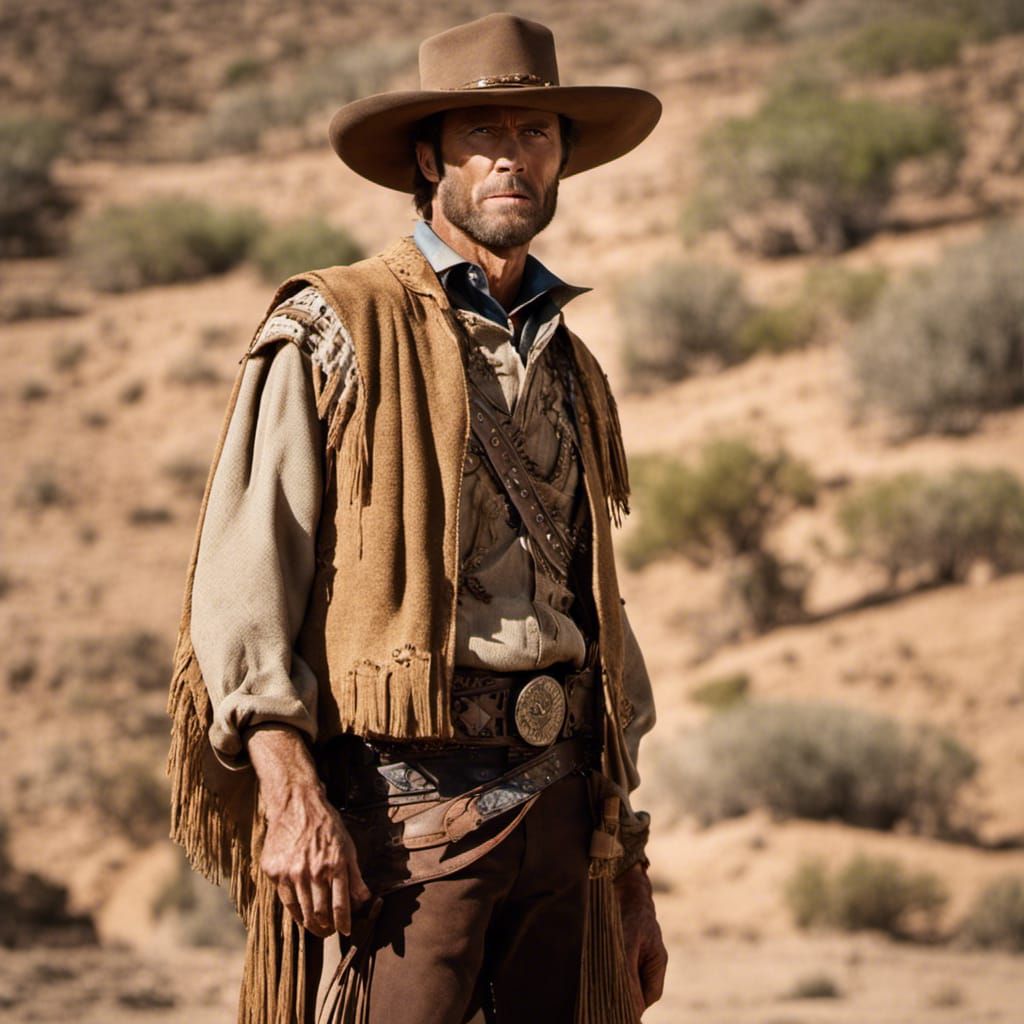 The Man with No Name in Cinematic Hyperrealism