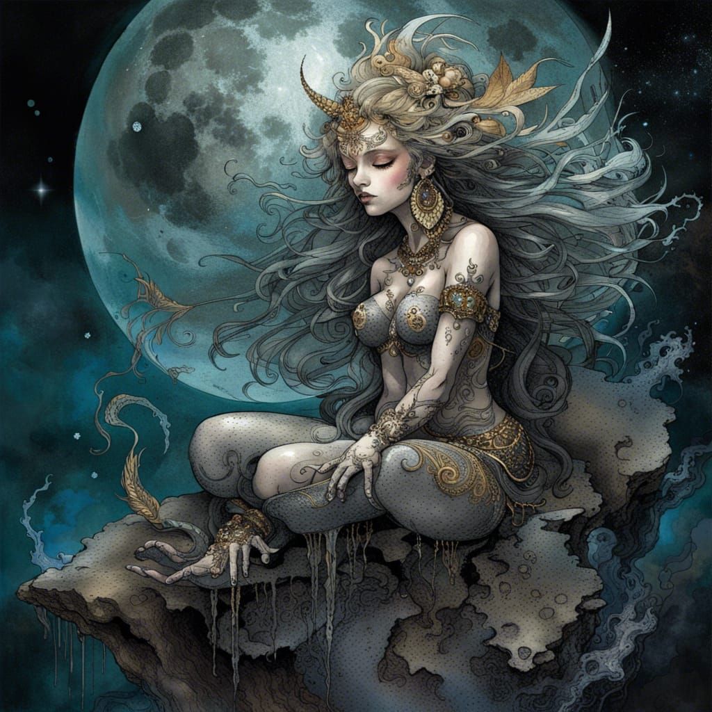 Mysterious Moon Goddess