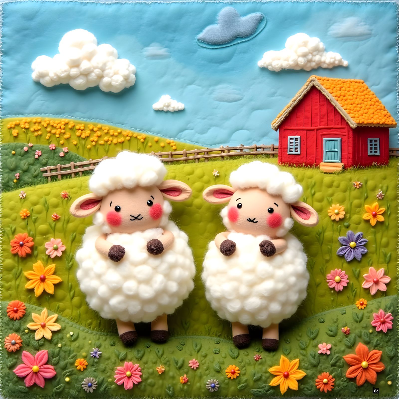 Two little sheep