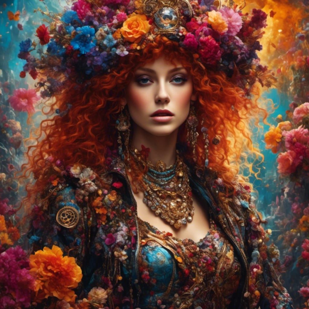 Steampunk Mad Hatter in Vibrant Punk Style