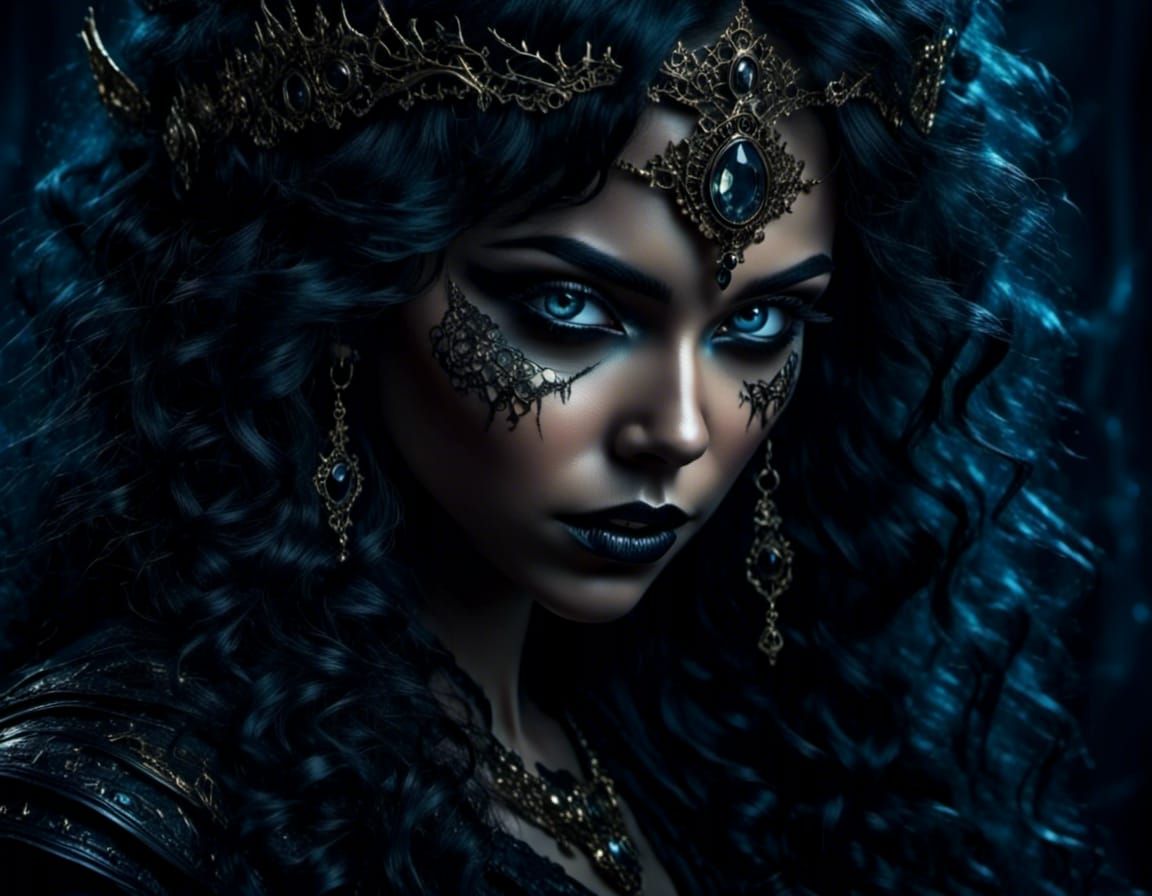 Spectral Goddess with Ethereal Eyes