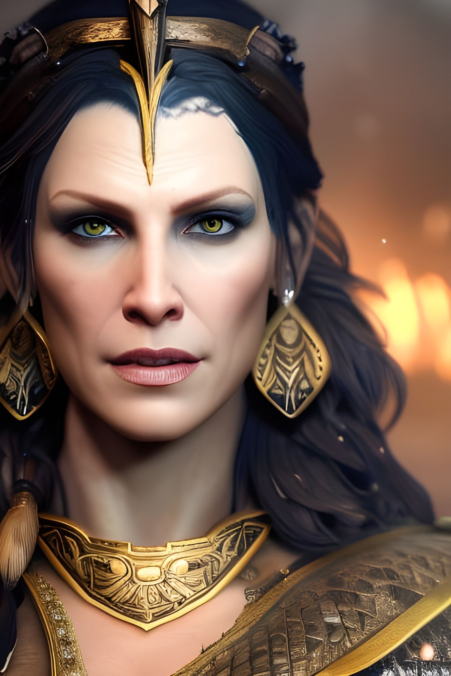 Freya Goddess in Woodland Glory as God of War 2018 Icon