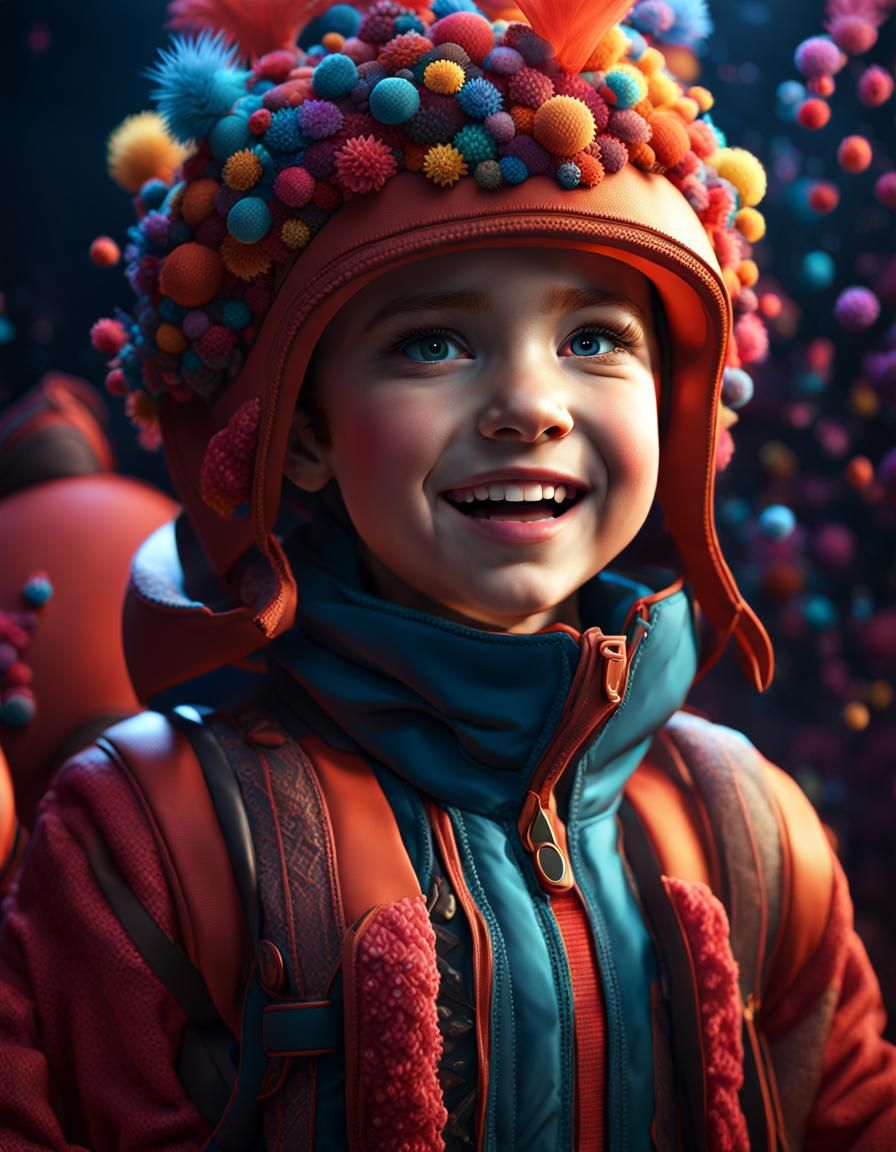 This is blind Poppy's textured outfit for the sensory play room, she loves that it feels different to boring clothes