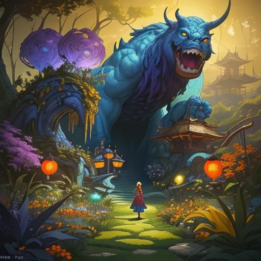 Whimsical Mother's Birthday Celebration in a Fantastical Gar...