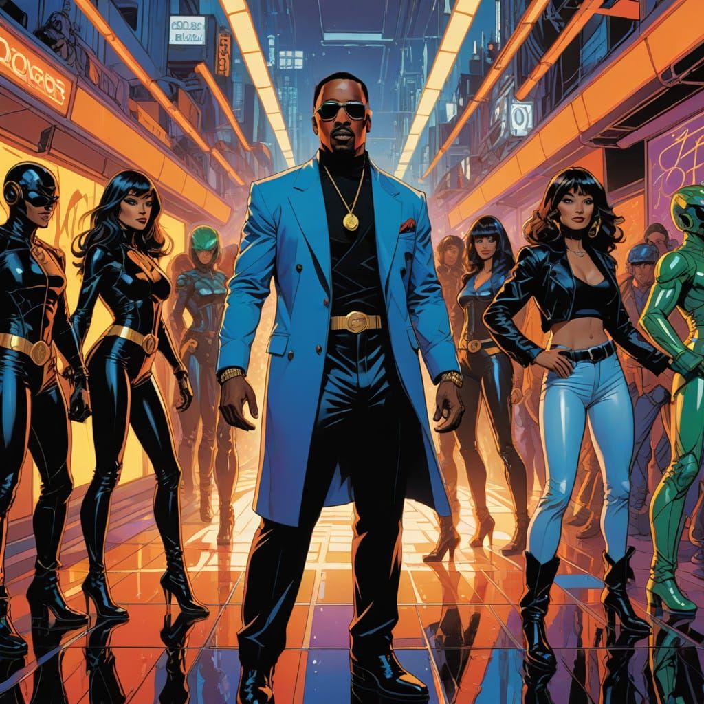 MC Hammer in 90s Music Video Style