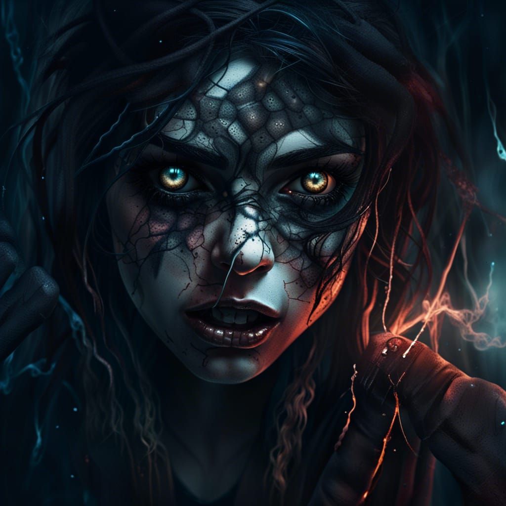 Dark Rock Siren in Horror Noir