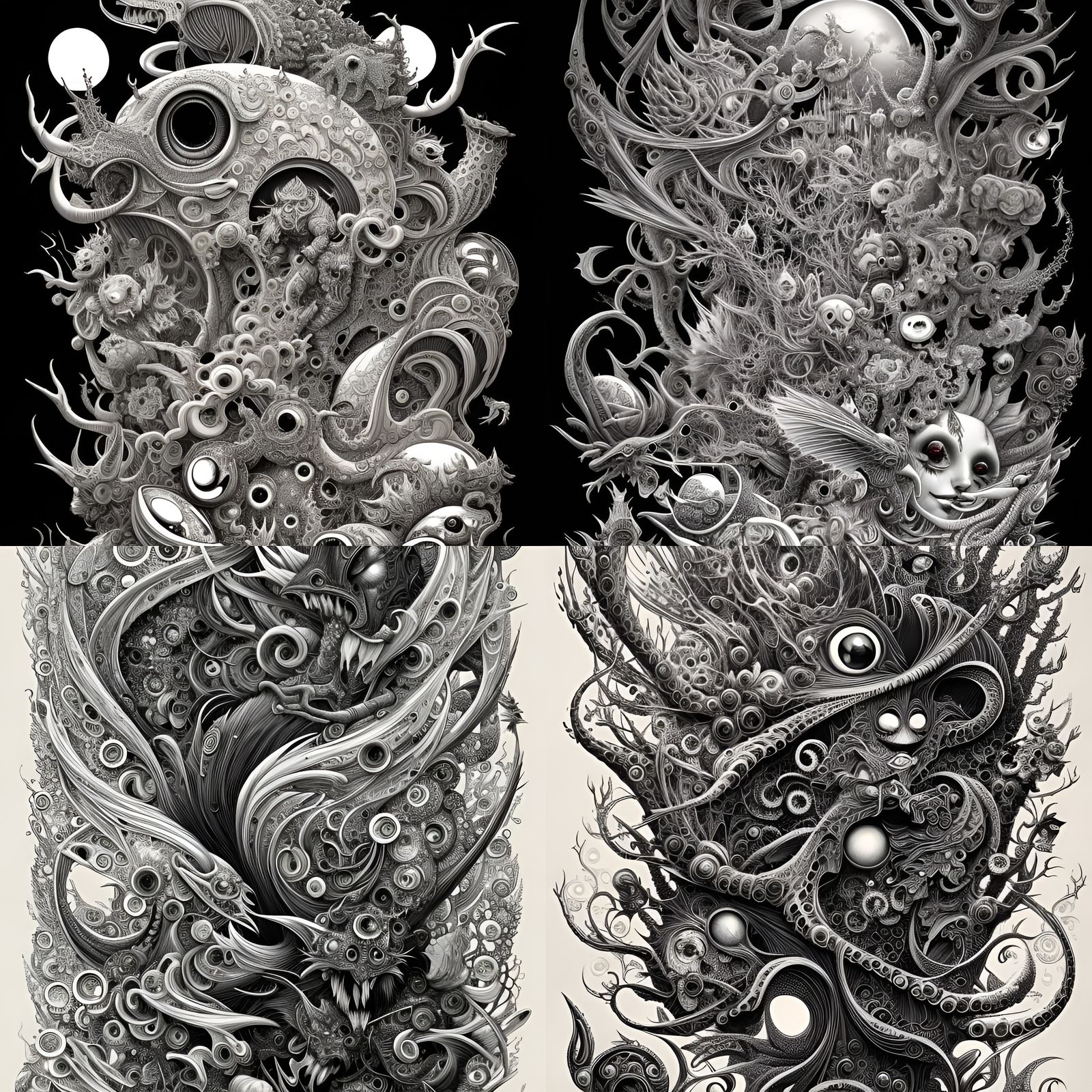 Surreal Artwork in Maximalist Style