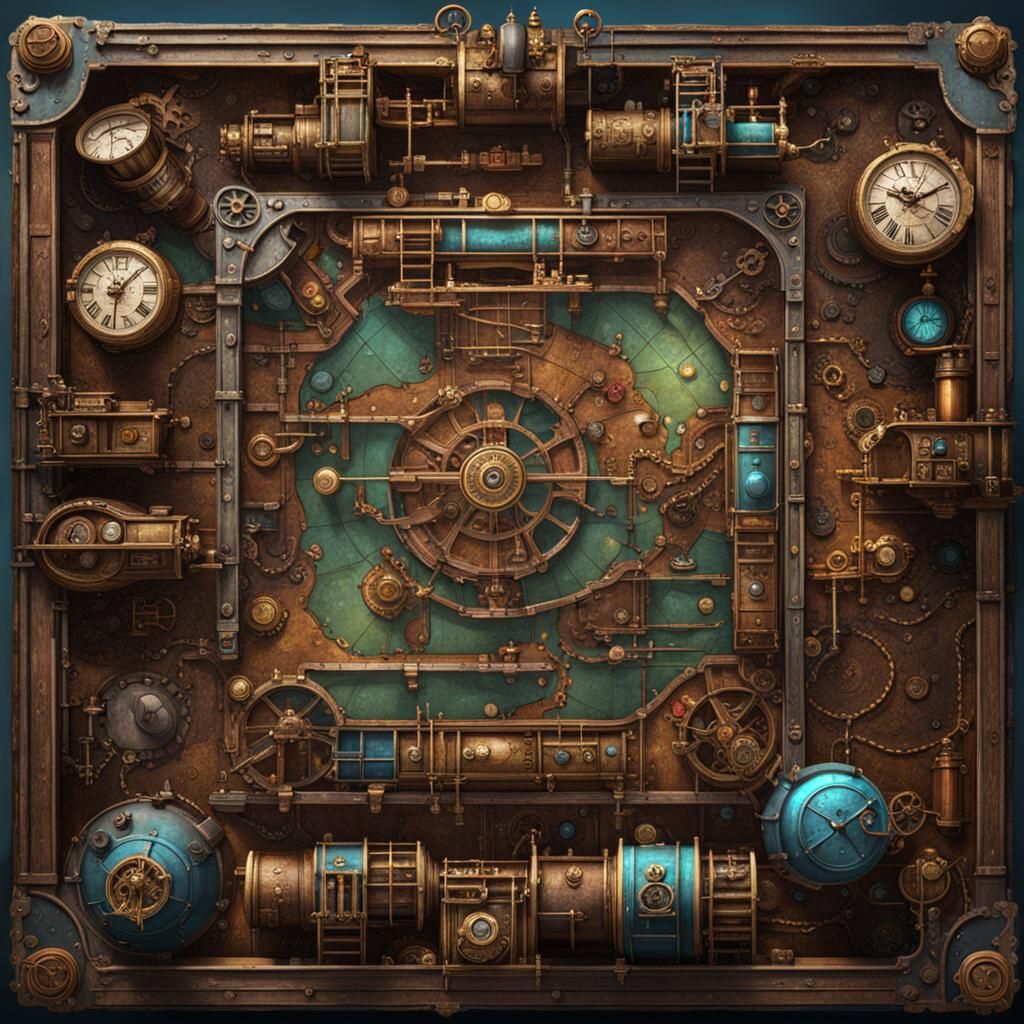 Steampunk Mousetrap Masterpiece in Vivid Detail
