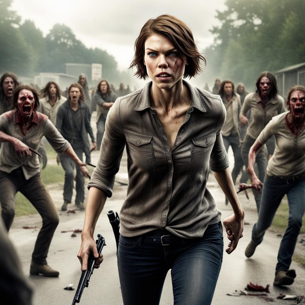Lauren Cohan as Maggie from The Walking Dead in a Cinematic...