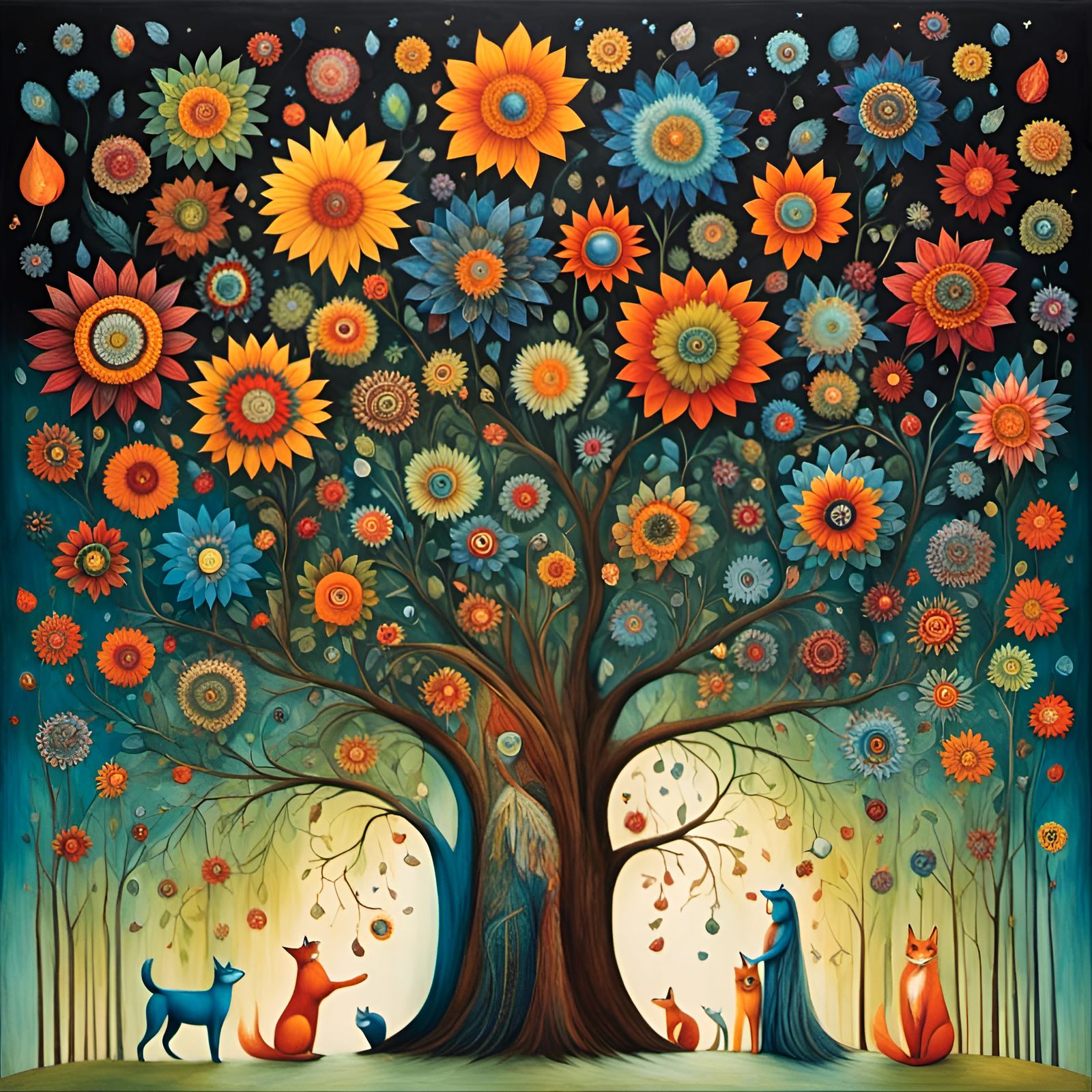 Surreal Contemporary Mandala