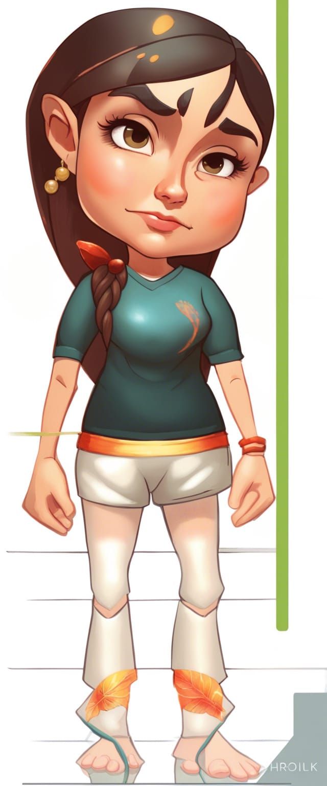 Spanish Goddess in Vibrant Colors