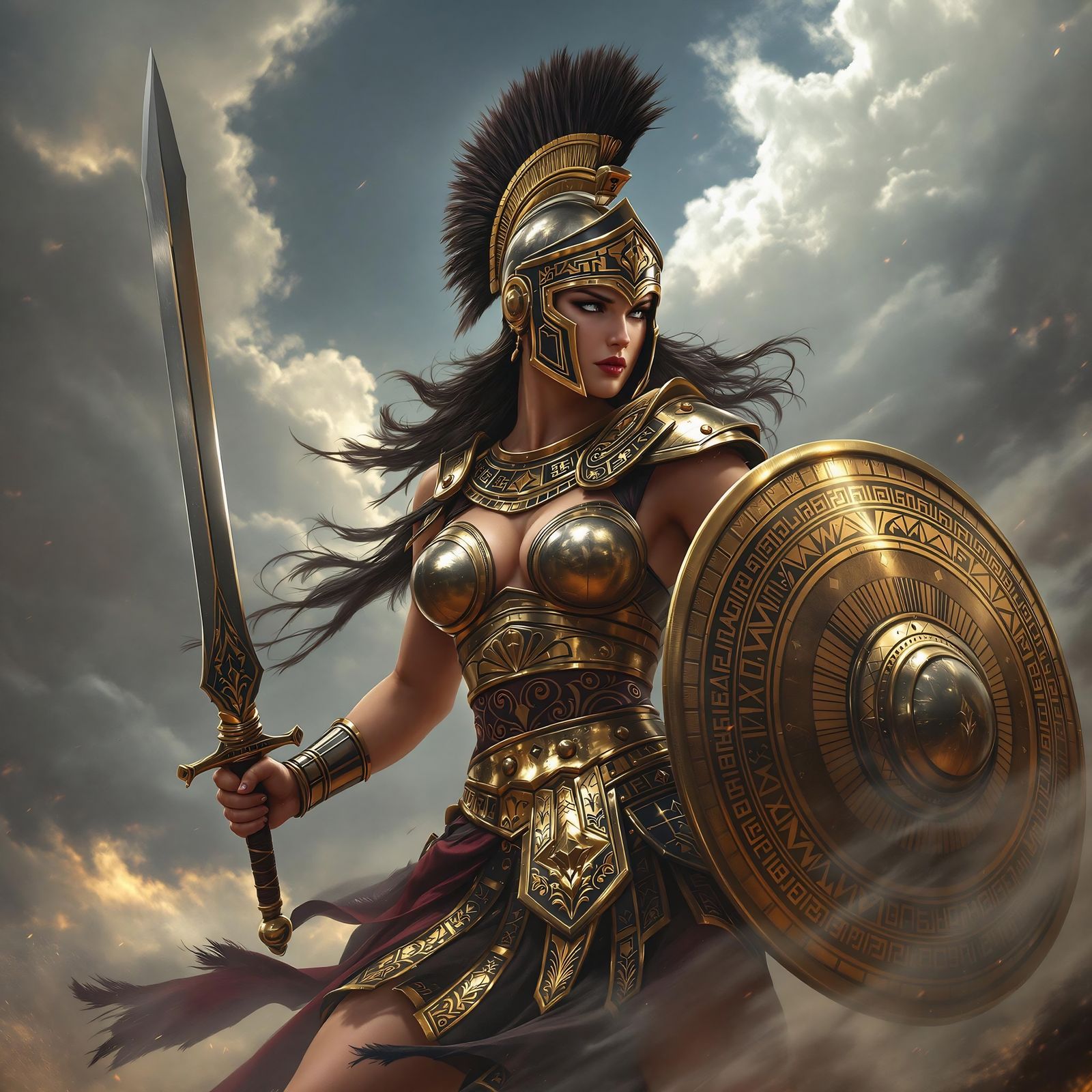 Greek female warrior