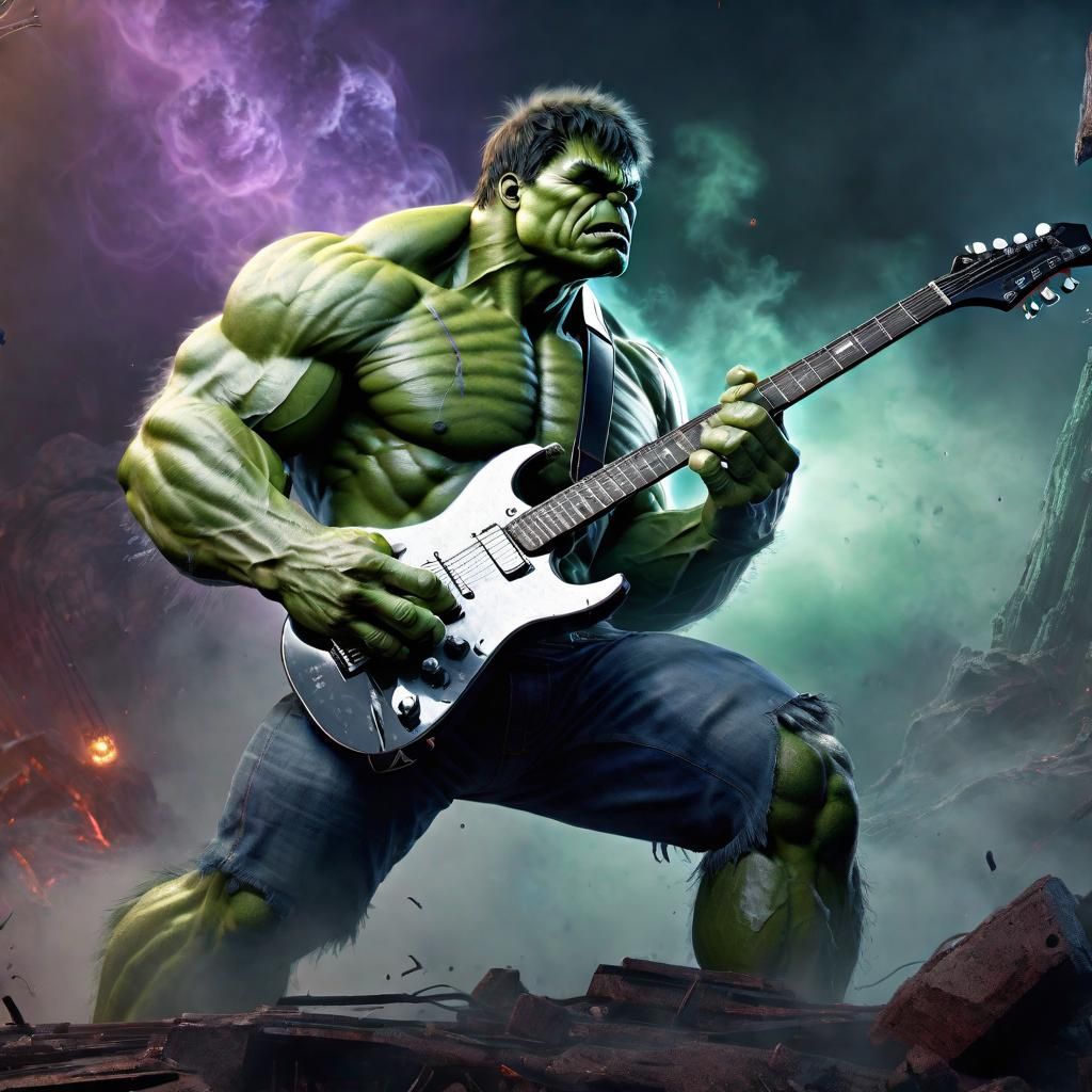 Hulk Smashes the Cosmos with Electrifying Riff