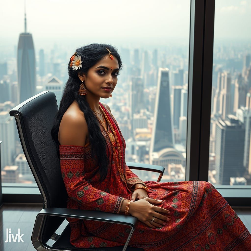 Ancient Forest Goddess in Modern Metropolis