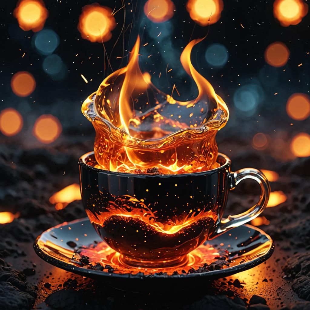 Fiery Spark in a Luminous Teacup