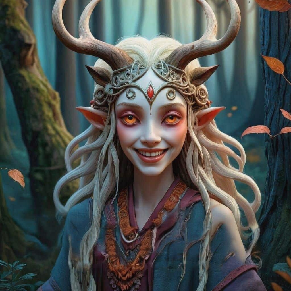 AI Generates Realistic Portrait of Woman with Feminine Featu...