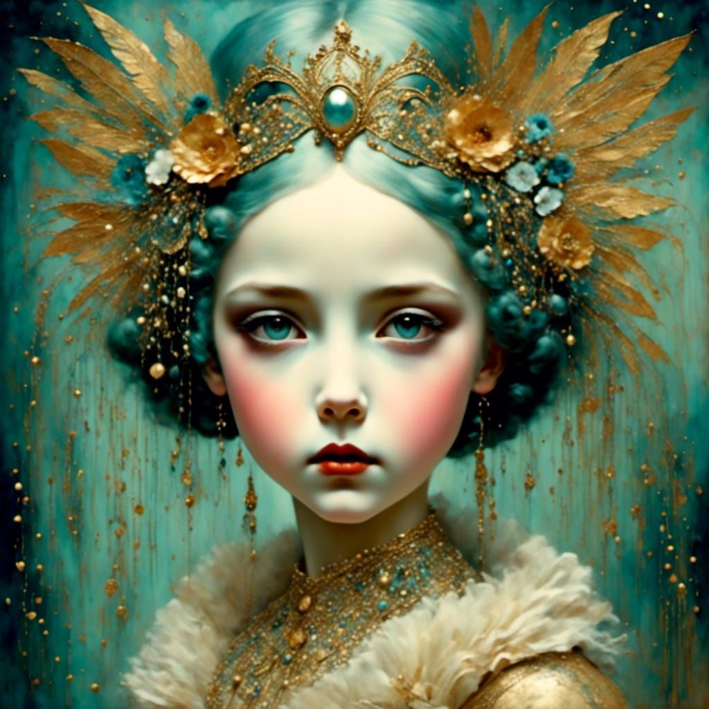 Beautiful Venetian Fantasy in Sparkling Watercolors