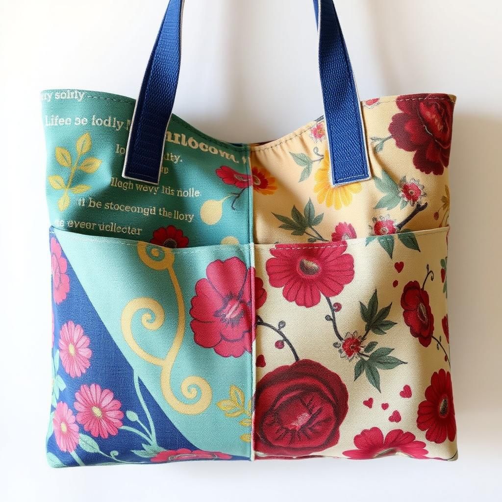 Textile Upcycled Bags in Vibrant Colors