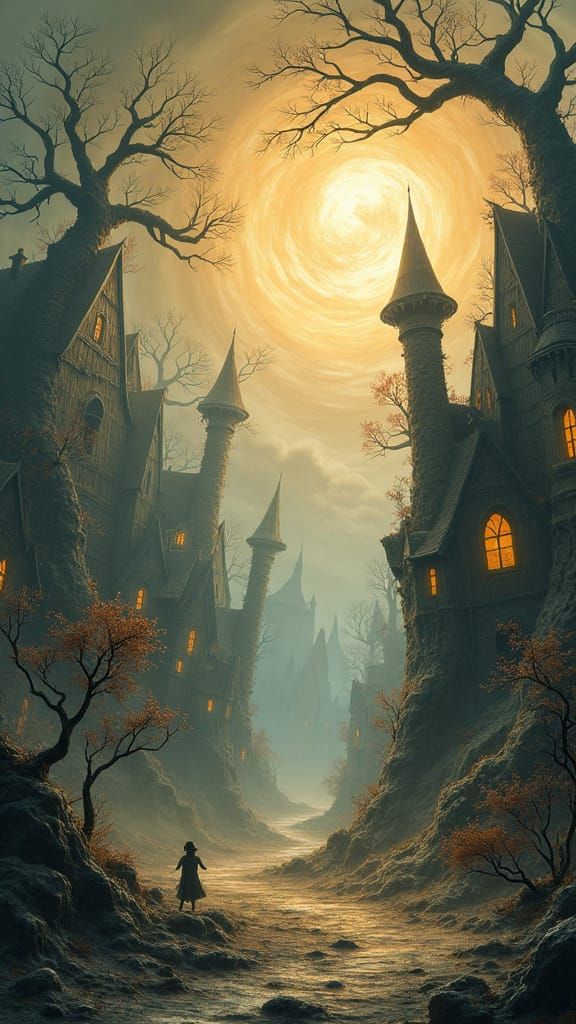 Dreamlike Realm in Disarray as Whimsical Doodle