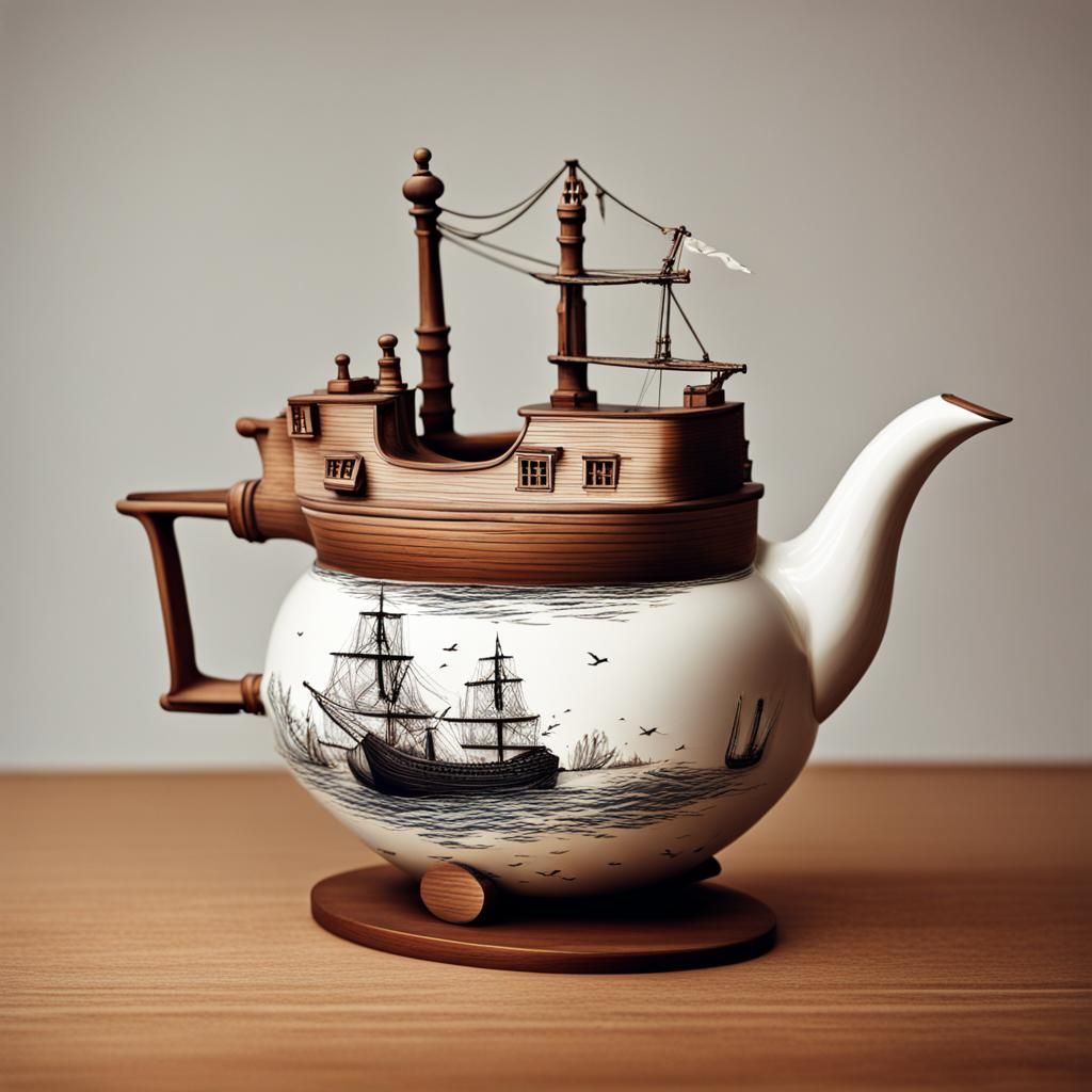 Whimsical Teapot Ship