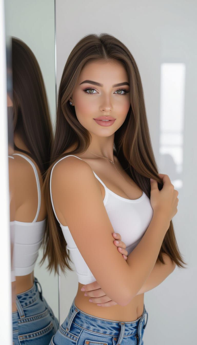 Airbrushed Portrait of a Macedonian Woman