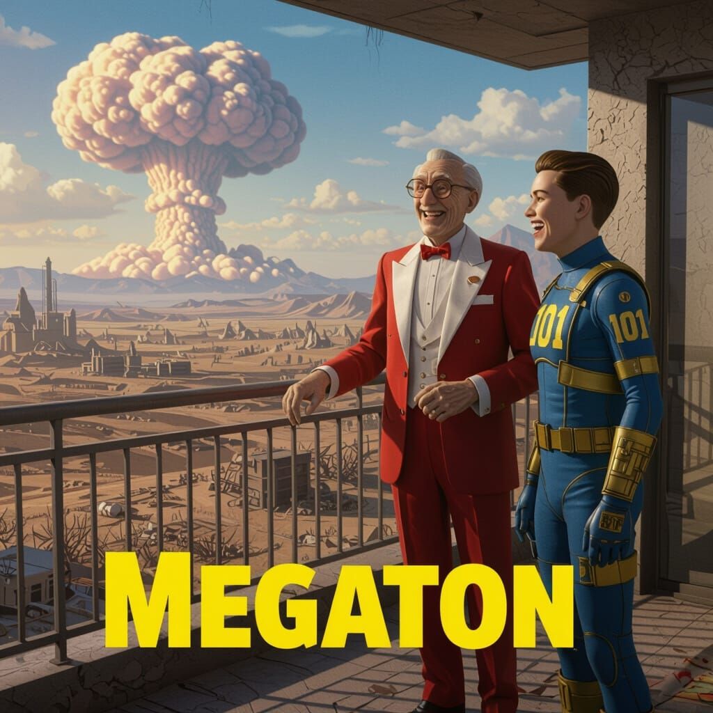Pixar Style Fallout Movie Poster: Megaton