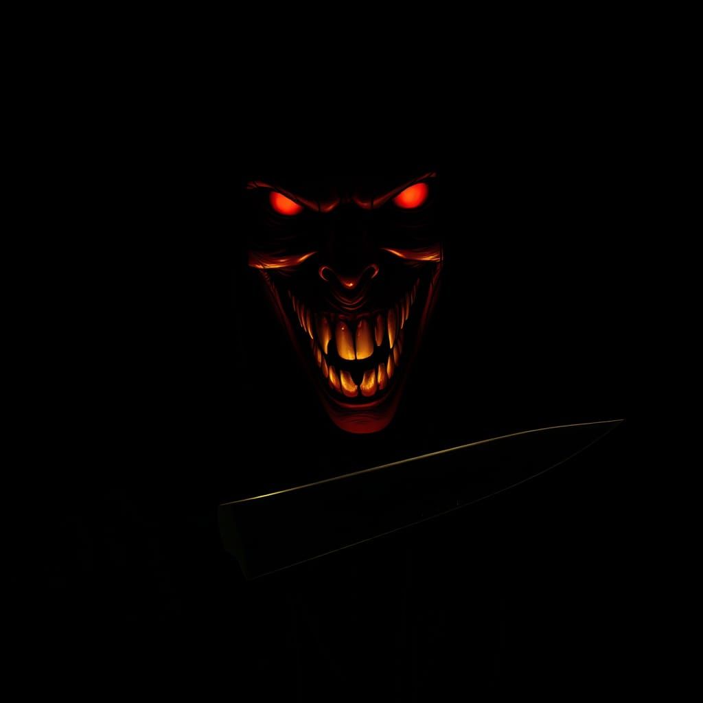 Eldritch Terror: Sinister Silhouette of a Malignant Goddess