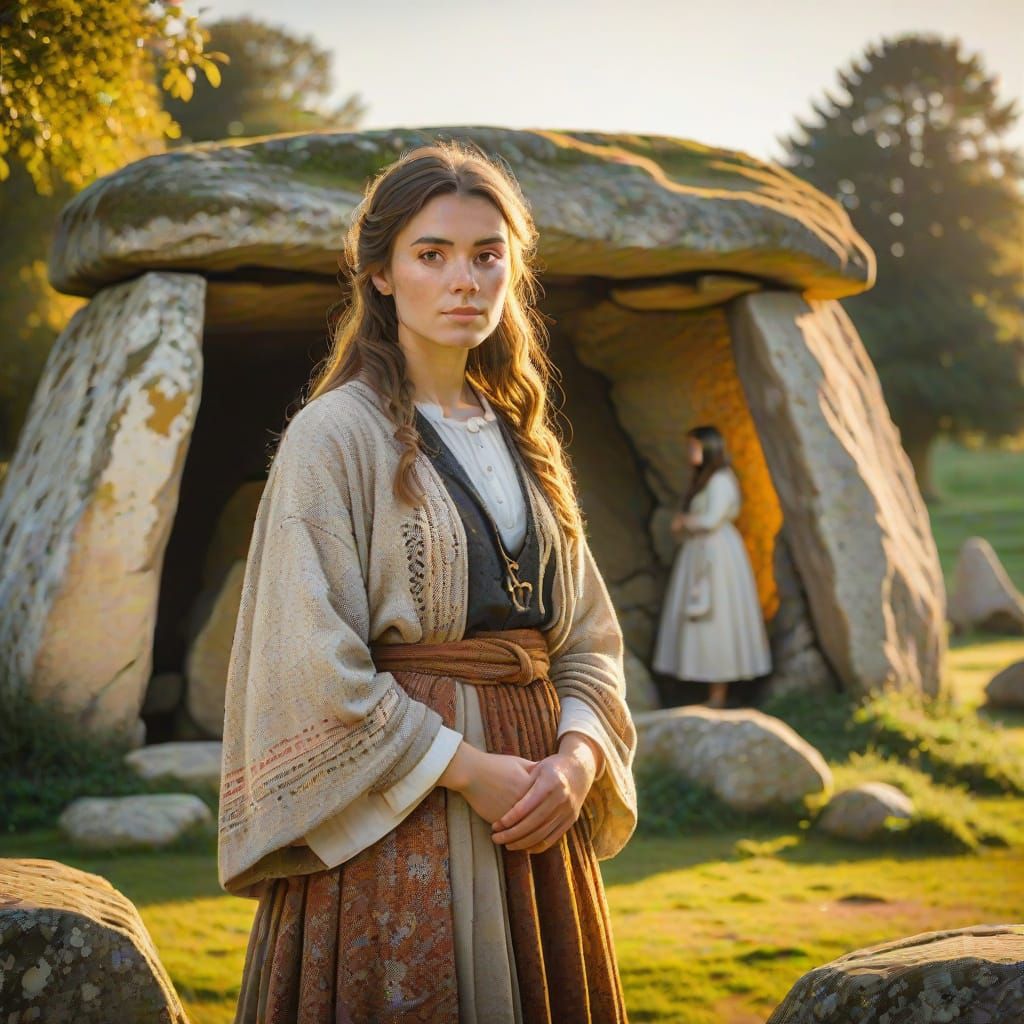 Girl in Normandy by Dolmen: Impressionistic Style