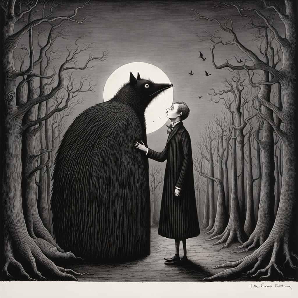 Whimsical Melancholy in a Dystopian Dreamscape