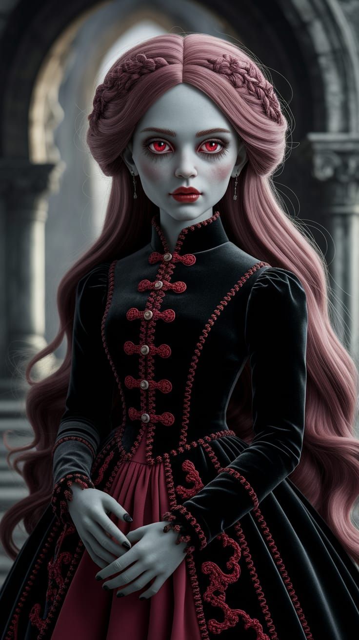 Gothic Dream Doll in Dark Fantasy Style